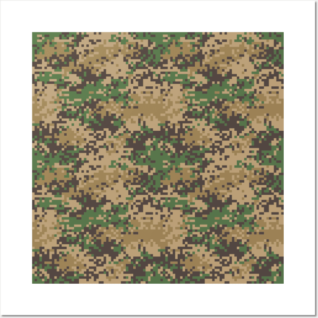 Camo Pattern Wall Art by aquariart